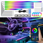 22-in-1 Symphony Car Ambient Light – RGB LED Interior Strip with 213 Colors & Acrylic Backlight Guide