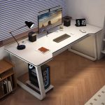 Modern Simple Gaming & Computer Desk – Wood Writing Table for Home, Office, or Student Use