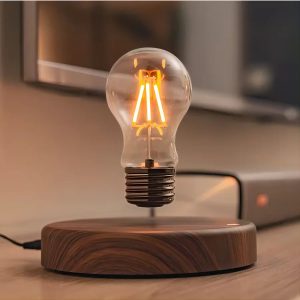 Magnetic Levitation Lamp – Floating Glass LED Bulb for Home & Office Desk Decor