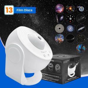 13-in-1 Star Projector – Planetarium Galaxy Projector with Aurora Effects & Night Light for Kids & Adults