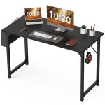 JHK Computer Desk – Modern Simple Writing, Study & Gaming Table with Side Bag & Headphone Hook